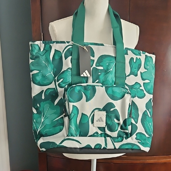 adidas Handbags - Adidas Tropical Green Leaf Tote Bag